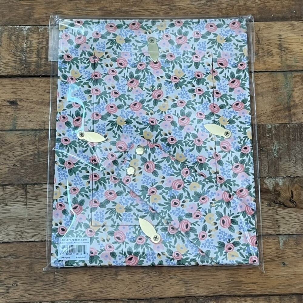 Rifle Paper Co Wrapped Picture Frame Pink Floral 4x6 in NEW - Picture 3 of 9